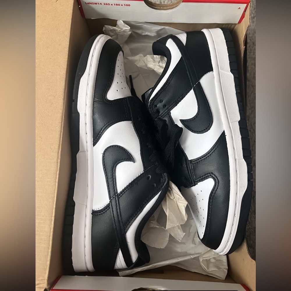 Nike Black and White Dunk Sneakers